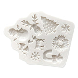 Maxbell Christmas Tree Snowman Snowflake Shape Molds Silicon Mold Fondant Mould DIY Cake Sugar Modeling Tools Jewelry Making Moulds