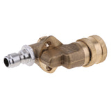 Maxbell Brass 1/4-inch Quick Connect Pivot Coupler for Pressure Washer