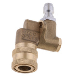 Maxbell Brass 1/4-inch Quick Connect Pivot Coupler for Pressure Washer