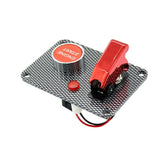 Maxbell Car Marine Boat RV Start Push Button + Toggle Switch With Red Cover Panel