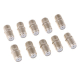Maxbell 10 Pieces F-Type Coaxial Female to Female Adapters Satellite Coax Connectors