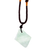 Maxbell Natural Green Fluorite Crystal Ore Stone Pendant for DIY Jewelry Making Men/Girl's Gift