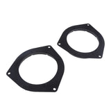 Maxbell 2Pieces 6.5 Inch Black Plastic Speaker Adapter Bracket Ring for Toyota / Corolla / Crown / Reiz / BYD