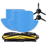 Maxbell 1 Main Roller Brush +2 Mop Cloth +2 Side Brush For Ilife V7 Pro V7S Robot Vacuum Cleaner