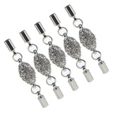 Maxbell 5 Pieces Rhinestone Inlay Magnetic Clasps for Necklace Bracelet Connector