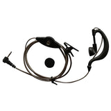 Maxbell 1pin 2.5mm Black Aluminum Foil Earpiece Earphone Headset for Motorola Talkabout Cobra Walkie Talkie Two Way Radio 1pin