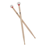 Maxbell Durable 1 Pair 5B Jazz Drum Drumsticks Mallet Soft Cotton Hammer Drum Set Accessory for Drummer