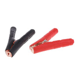 Maxbell 2X Metal Car Battery Clips Crocodile Alligator Test Clamps 1000A 75mm Red&Black