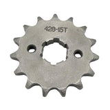 Maxbell 15T 428 Chain/Pitch 20mm Front Sprocket Cog for Pit Trail Dirt Bike ATV Quad