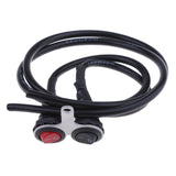 Maxbell Aluminum Motorbike 12V Head Light Handlebar 2 Button Controls Light Indicator Switch