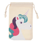 Maxbell Packof 10pcs Unicorn Drawstring Cotton Gift Bags Small Bag Jewelry Pouch