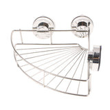 Maxbell Creative Shower Corner Caddy With Suction Cup Stainless Steel Holder for Bathroom Storage