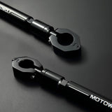 Maxbell Motorcycle Adjustable Handlebar Cross Bar Steering Strength Lever Bar Black