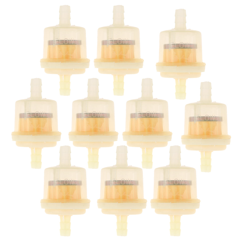 Maxbell 10 x Plastic 5/16'' Motorcycle Petrol Inline Fuel Filter Cleaning Engine