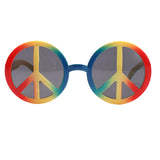Maxbell Novelty World Peace Sign Glasses Men Women Costume Sunglasses Rainbow Festive Events Party Photo Prop Eyewear
