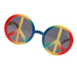 Maxbell Novelty World Peace Sign Glasses Men Women Costume Sunglasses Rainbow Festive Events Party Photo Prop Eyewear