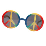 Maxbell Novelty World Peace Sign Glasses Men Women Costume Sunglasses Rainbow Festive Events Party Photo Prop Eyewear