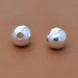 Maxbell 10Pcs 8mm S925 Sterling Silver Seamless Spacers Beads Jewelry DIY Making