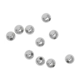 Maxbell 10Pcs 8mm S925 Sterling Silver Seamless Spacers Beads Jewelry DIY Making