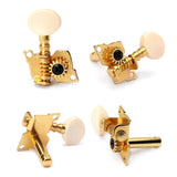 Maxbell 4 Pieces Replacement Tuning Pegs Tuners for Ukulele DIY Parts Golden 2L2R