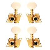 Maxbell 4 Pieces Replacement Tuning Pegs Tuners for Ukulele DIY Parts Golden 2L2R