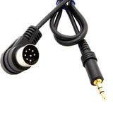 Maxbell Easily Installed  3.5mm Mini Jack AUX 8Pin M BUS Audio Input Adapter Cable For Alpine