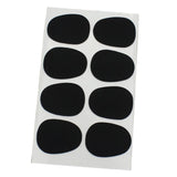 Maxbell Pack of 8 Adhesive Saxophone Mouthpiece Patches Pads 0.3mm Black DIY Tenor Sax Accessory