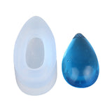 Maxbell 3 Pieces Water Drop Shape Pendants Silicone Molds Mould with Hole Jewelry Making