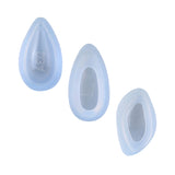 Maxbell 3 Pieces Water Drop Shape Pendants Silicone Molds Mould with Hole Jewelry Making