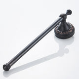 Maxbell Brass Towel Holder Rail Bar Hanger for Bathroom Kitchen Wall Mount, Black