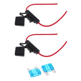Maxbell Great Performance 2Pcs 10 AWG Scosche ATC Fuse Holder 12 Volt Car Boat