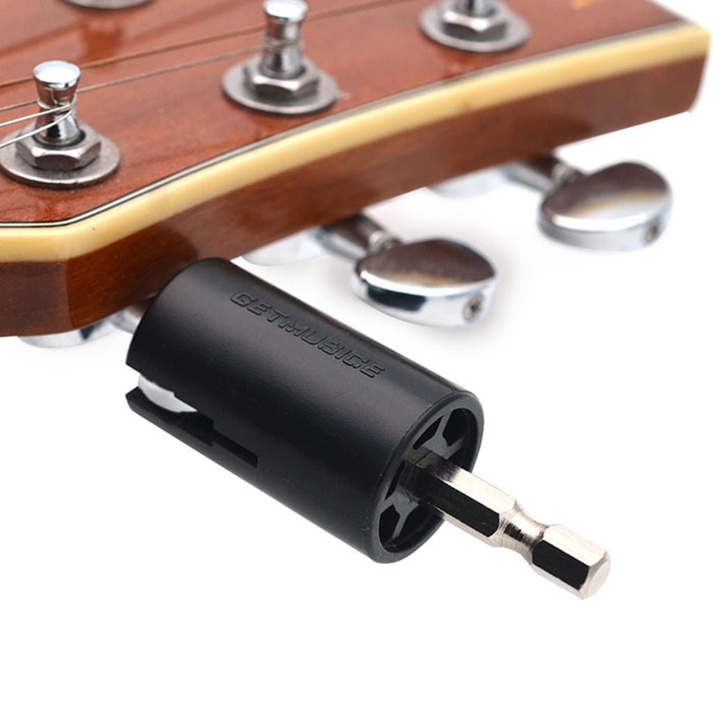 Maxbell Durable Plastic Metal Guitar Replacement Electric Drill String Winder Plug Peg Puller