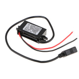 Maxbell Waterproof DC 8V-12V to DC 5V 3A Step Down Converter with Single USB Port