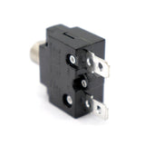 Maxbell 5A Circuit Breaker Overload Protector Switch Fuse Resettable with Black Waterproof Cap AC 125/250V 50V DC