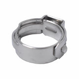 Maxbell 10 Pieces Single Ear Stainless Steel Hydraulic Fuel Hose Clamps 8.8mm-10.5mm