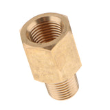 Maxbell High Quality 1/8NPT To 1/8 BSPT Brass Fuel Pressure Gauge Connector Quick Connect Fitting