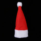 Maxbell 20 Pieces 3.4'' Mini DIY Christmas Lollipop Candy Santa Claus Hat Doll Crafts