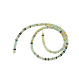 Maxbell Smooth Rondelle Amazonite Gemstone Loose Spacer Beads 4mm Jewelry Making Strand 15''