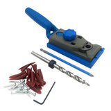 Maxbell Mini Pocket Hole Jig Kit Joint Tool Woodworking Oblique Drill Guide Bits Set
