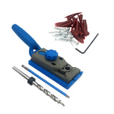 Maxbell Mini Pocket Hole Jig Kit Joint Tool Woodworking Oblique Drill Guide Bits Set