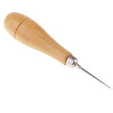 Maxbell Wooden Handle Beading Awl Reamer Jewelry Making Strong Tool Punching Needle