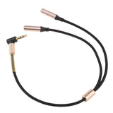 Maxbell 3.5mm Extension Audio Male to 2 Female Aux Cable for Headphones, Earphones, and Speakers Mp3 Player