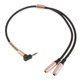 Maxbell 3.5mm Extension Audio Male to 2 Female Aux Cable for Headphones, Earphones, and Speakers Mp3 Player