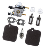 Maxbell Carburetor Gaskets Air Filter Spark Plug for Stihl BG45 BG46 BG55 BG65 BG85 SH55 SH85 Leaf Blower Zama C1Q-S68G
