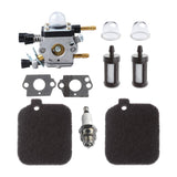 Maxbell Carburetor Gaskets Air Filter Spark Plug for Stihl BG45 BG46 BG55 BG65 BG85 SH55 SH85 Leaf Blower Zama C1Q-S68G