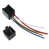 Maxbell 80A 5-Pin Relay Socket Harness Connector For Car Truck with Interlocking Socket Holder Block