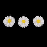 Maxbell 50 Pieces DIY Flatbacks Resin Flat Back Daisy Flowers Cabochon Buttons Scrapbooking Slime Charms DIY Embellishment Craft for Jewelry Phone Decoration