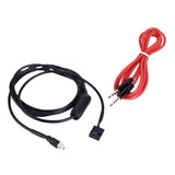 Maxbell AUX Input Mode Cable 3.5mm Female Dash Mountable Socket for BMW E46 98-06 Audio Cable for Phone MP3 Player