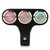 Maxbell Motorcycle Handlebar Mount Switch On-Off LED Headlight Fog Spot Light