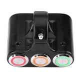 Maxbell Motorcycle Handlebar Mount Switch On-Off LED Headlight Fog Spot Light